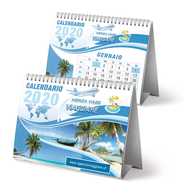 Calendari da tavolo personalizzati foglio-foglio