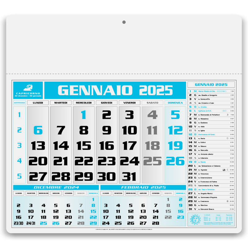 Calendario olandese Americano