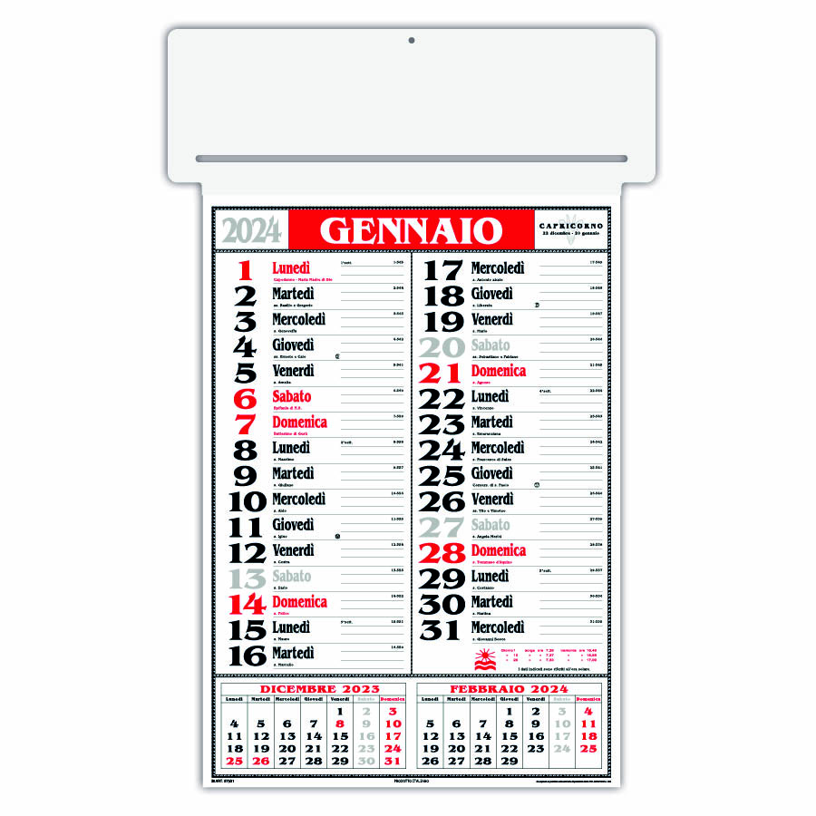 Calendario passafoglio maxi SYG01