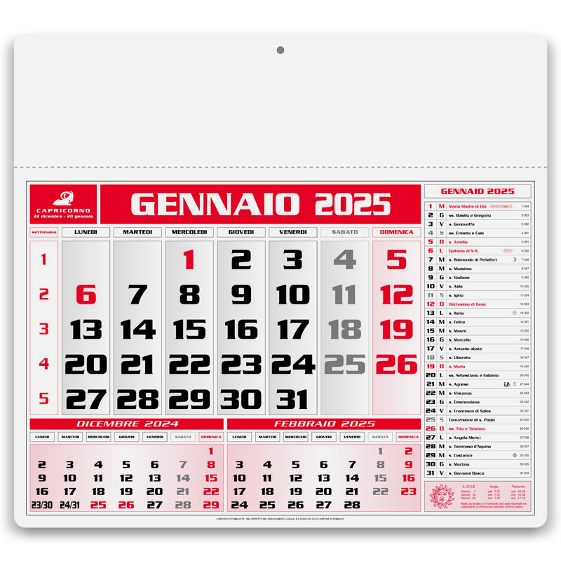 Calendario Americano pa560