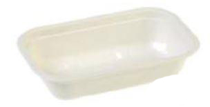 Vaschetta da asporto in polpa di cellulosa 650 ml, cm 20x13x5,5