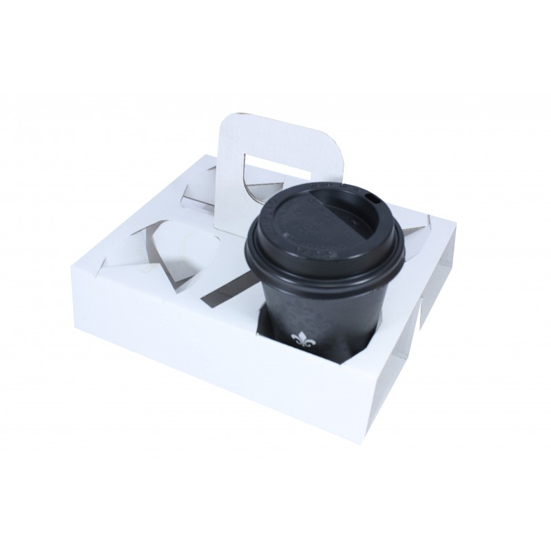 Cestino 4 fori con maniglia x caffè da asporto