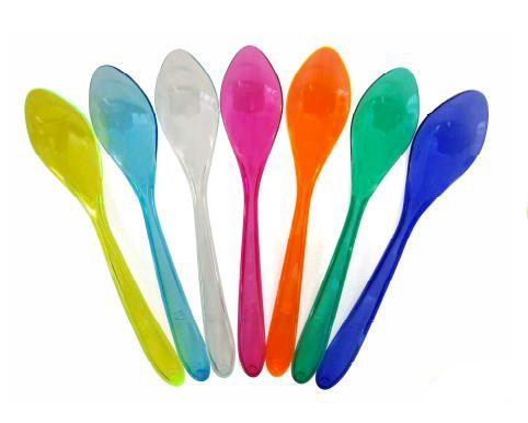 Cucchiaini granita in plastica di vari colori 14cm