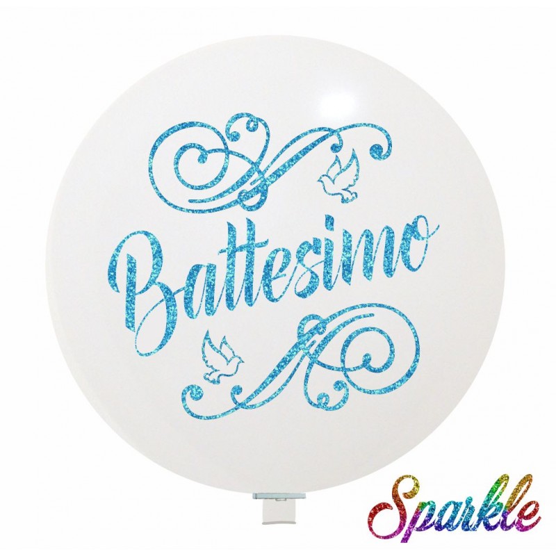 32" - Battesimo (Sparkle) Azzurro