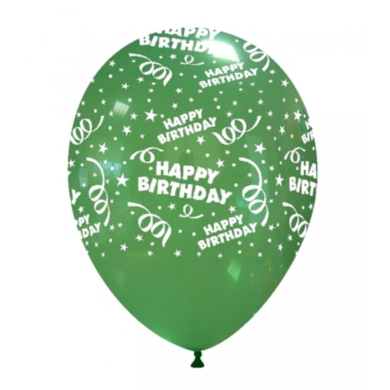 12" Happy Birthday (globo)