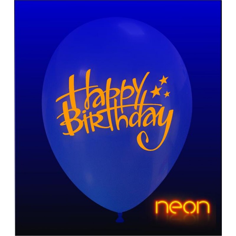 12" Happy Birthday Neon