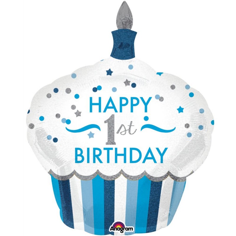 1st Birthday Cupcake Bimbo SuperShape (48”)