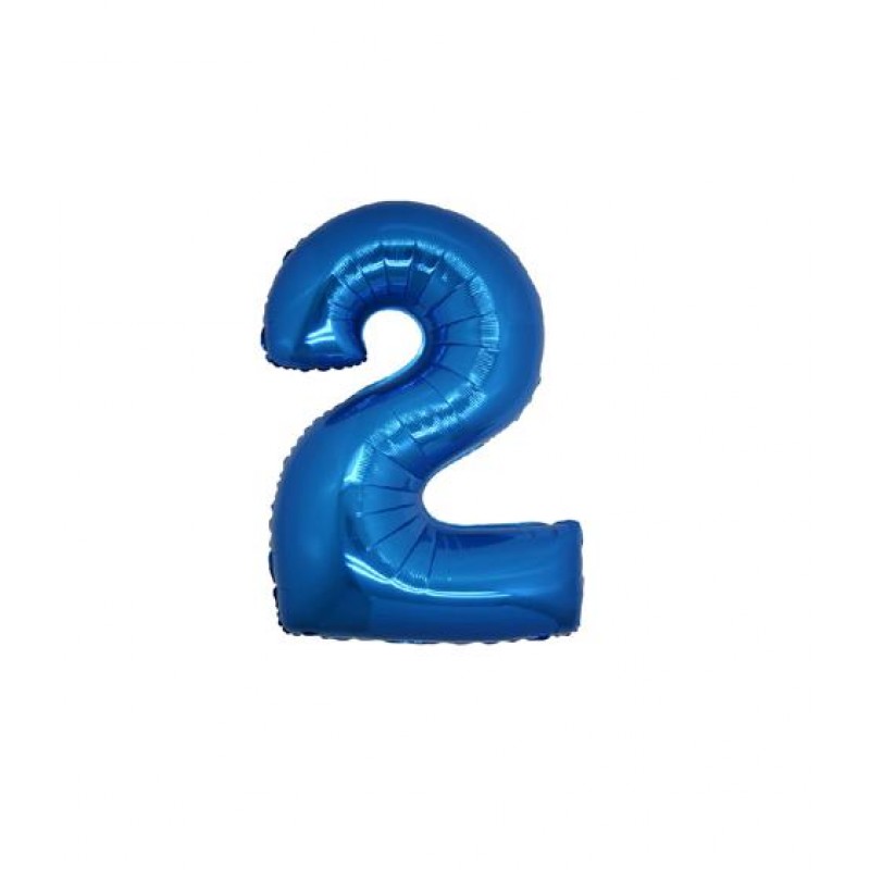 7" Numero 2 Blu