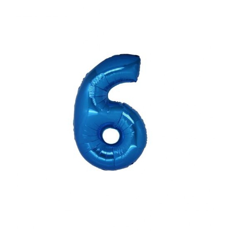 7" Numero 6 Blu