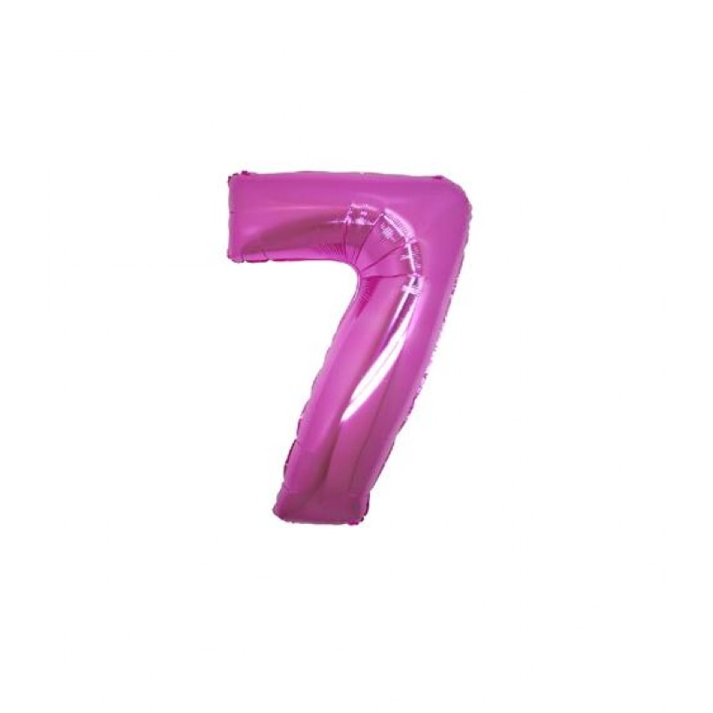 7" Numero 7 Fucsia