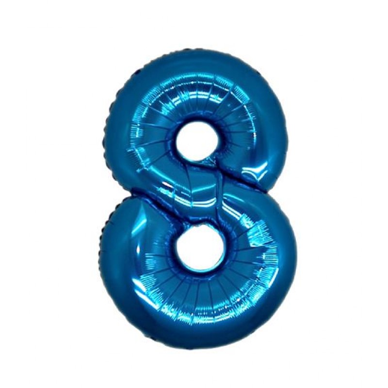 14" Numero 8 Blu