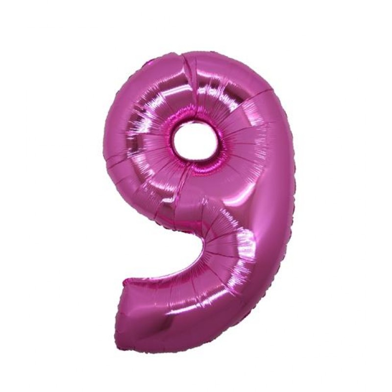 14" Numero 9 Fucsia