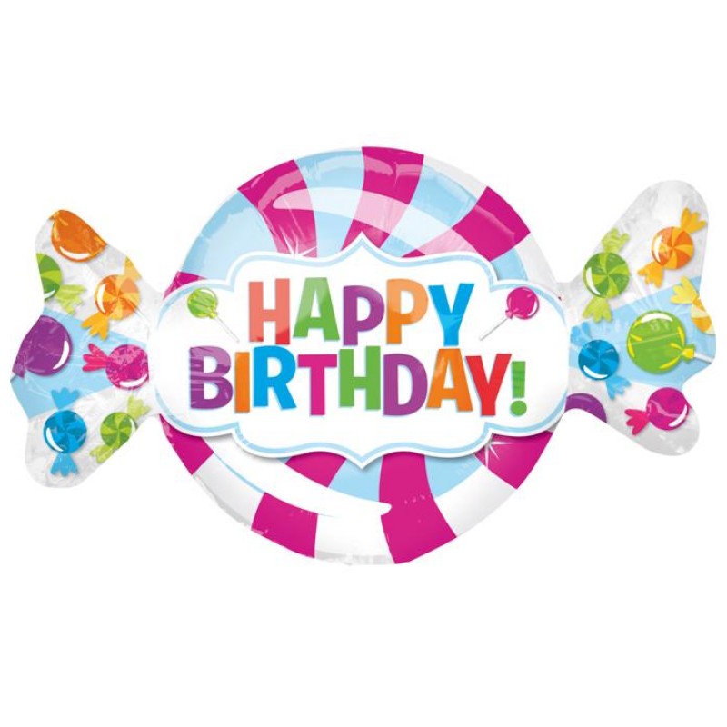 Happy Birthday Caramella XL® SuperShapes™ (43”)