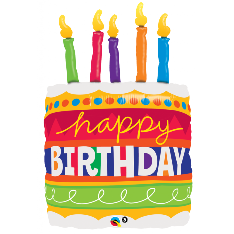Happy Birthday Torta SuperShape (35”)