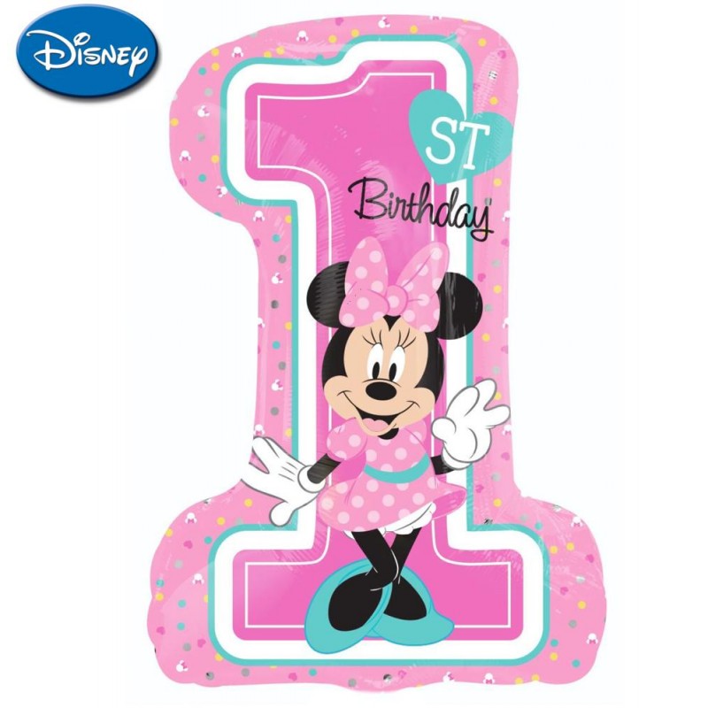 Minnie 1st Birthday XL® SuperShapes™ (35”)