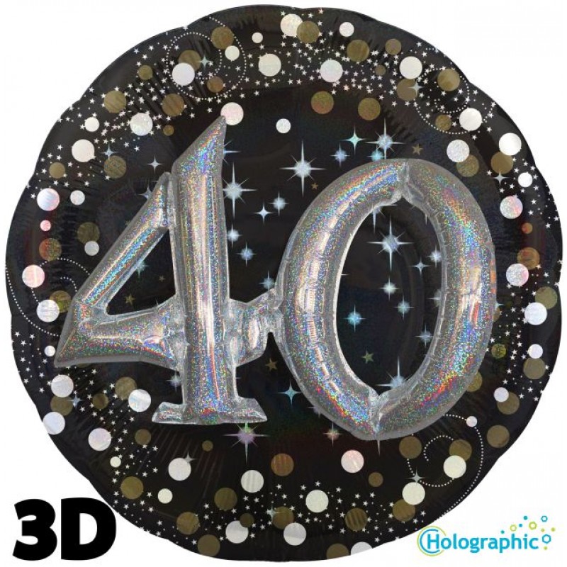 40 Compleanno Scintillante Multi-Balloon (32”)