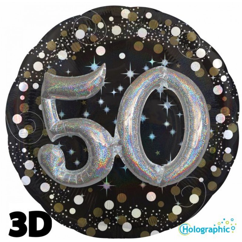 50 Compleanno Scintillante Multi-Balloon (32”)