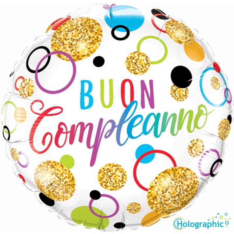 Buon Compleanno Multicolor (18")