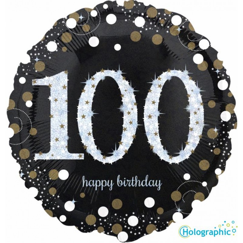 100 Compleanno Scintillante (18”)