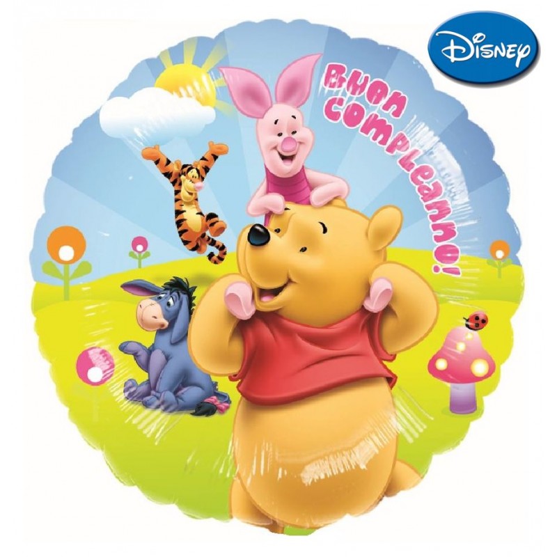 Winnie the Pooh Buon Compleanno XL® (18”)