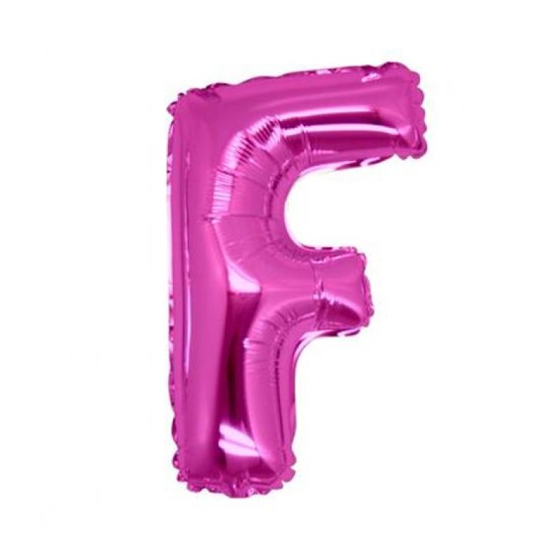 14" Lettera F Fucsia