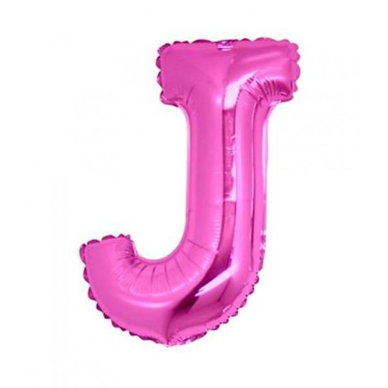 14" Lettera J Fucsia