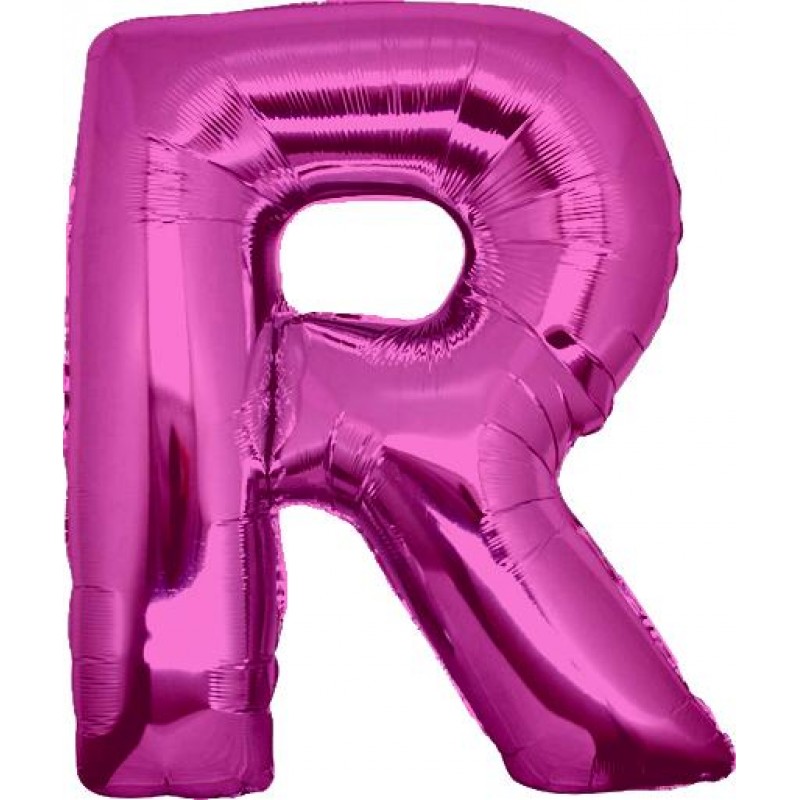 40" Lettera R Fucsia