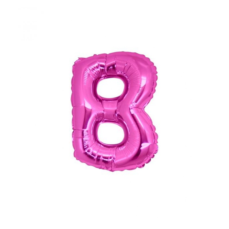 7" Lettera B Fucsia