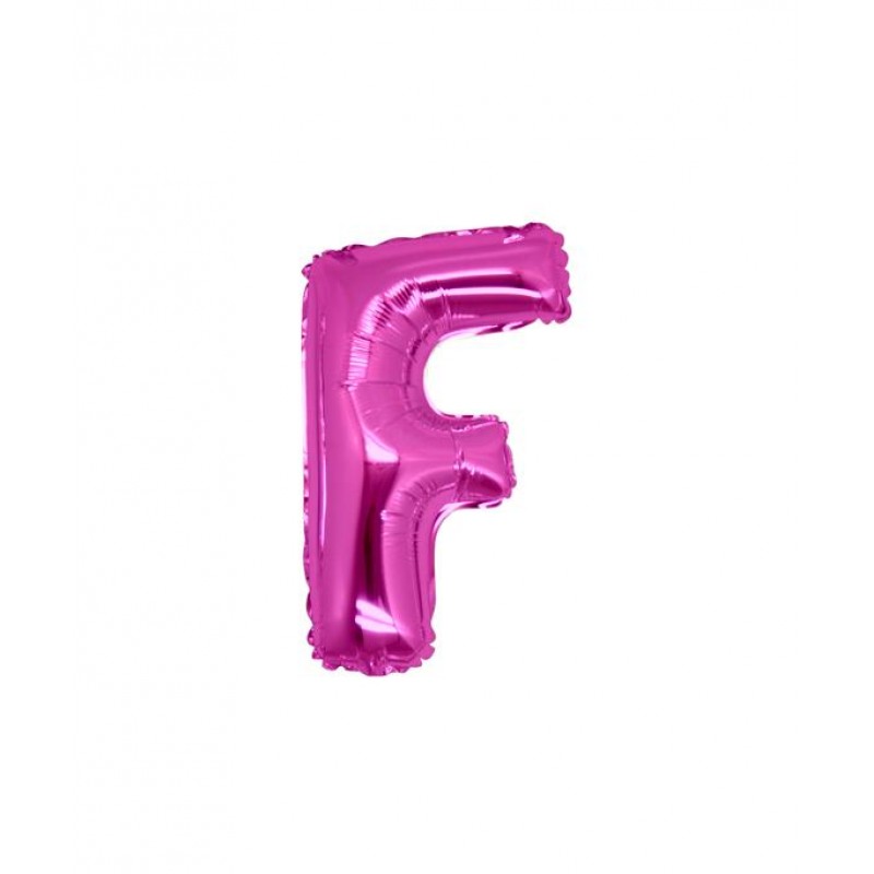 7" Lettera F Fucsia