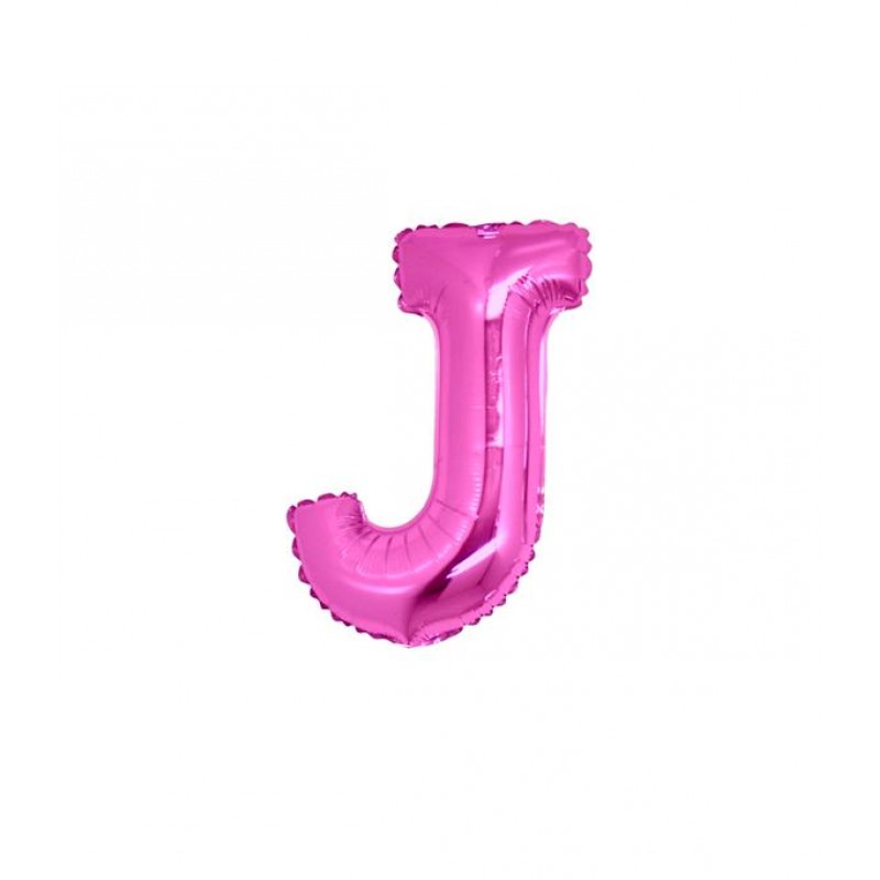 7" Lettera J Fucsia