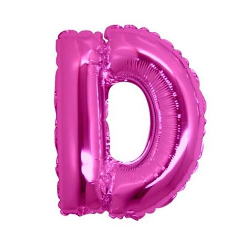 14" Lettera D Fucsia