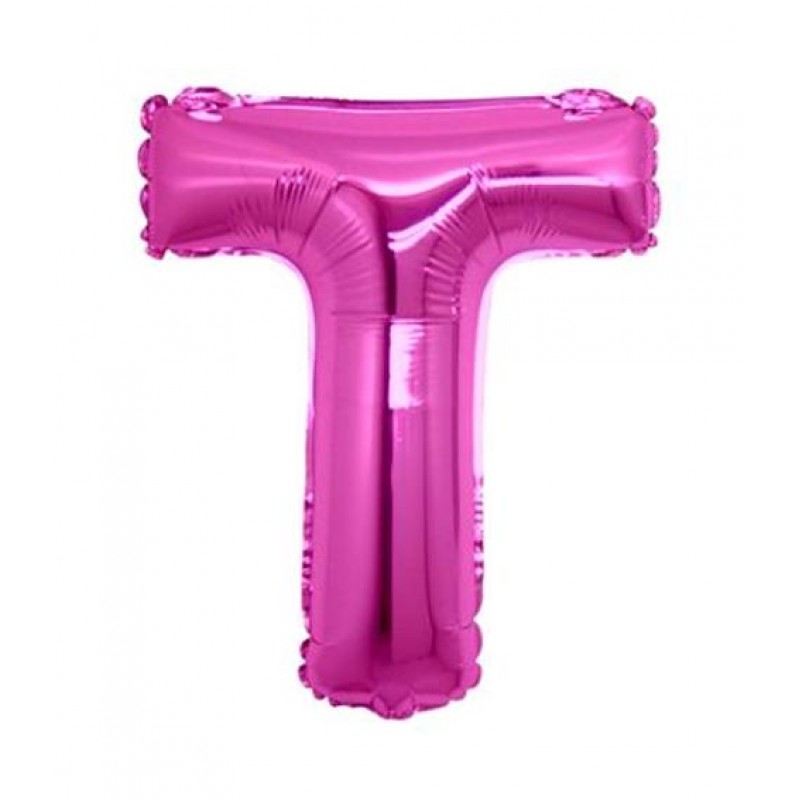 14" Lettera T Fucsia