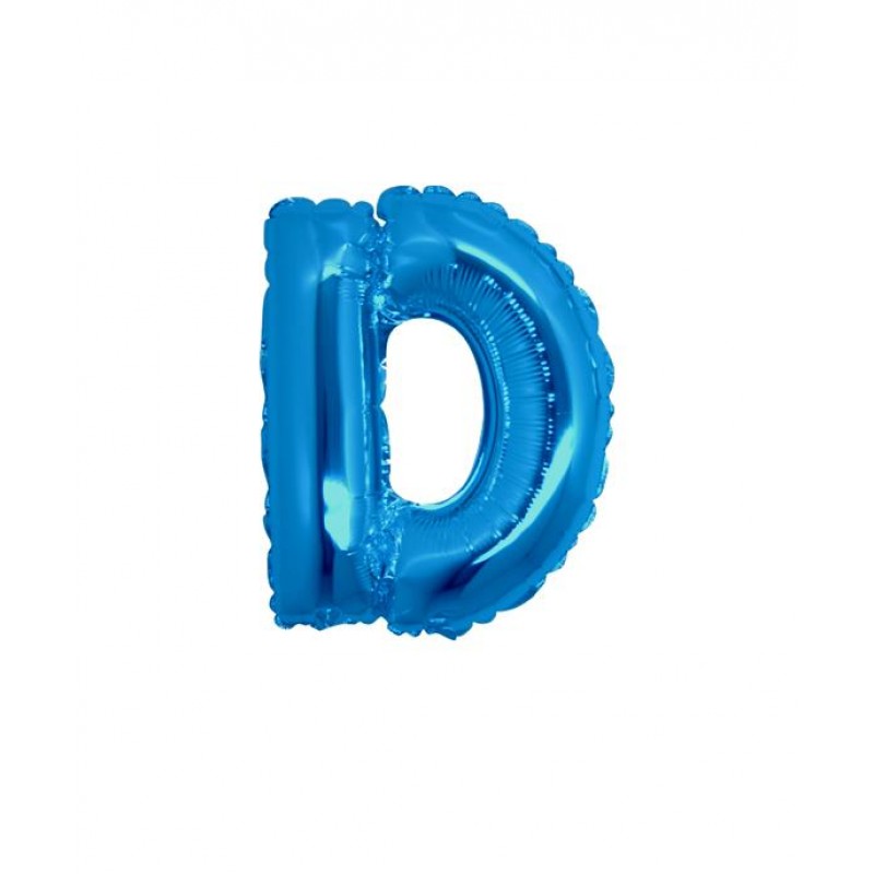 7" Lettera D Blu