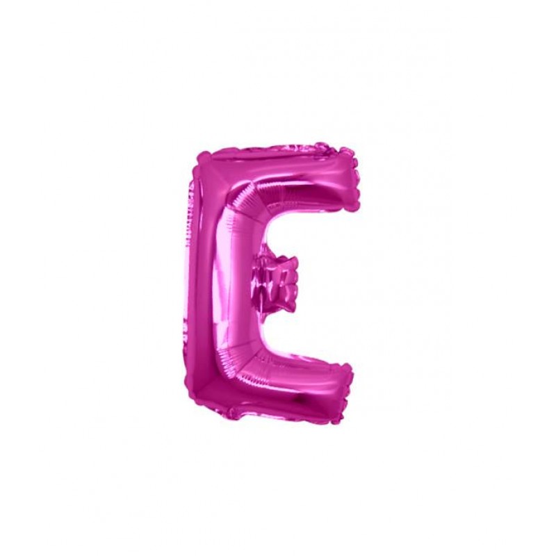 7" Lettera E Fucsia