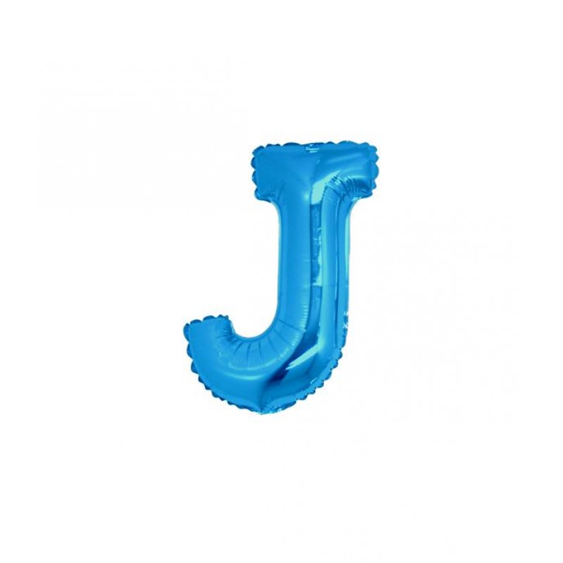 7" Lettera J Blu