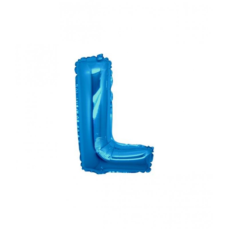 7" Lettera L Blu