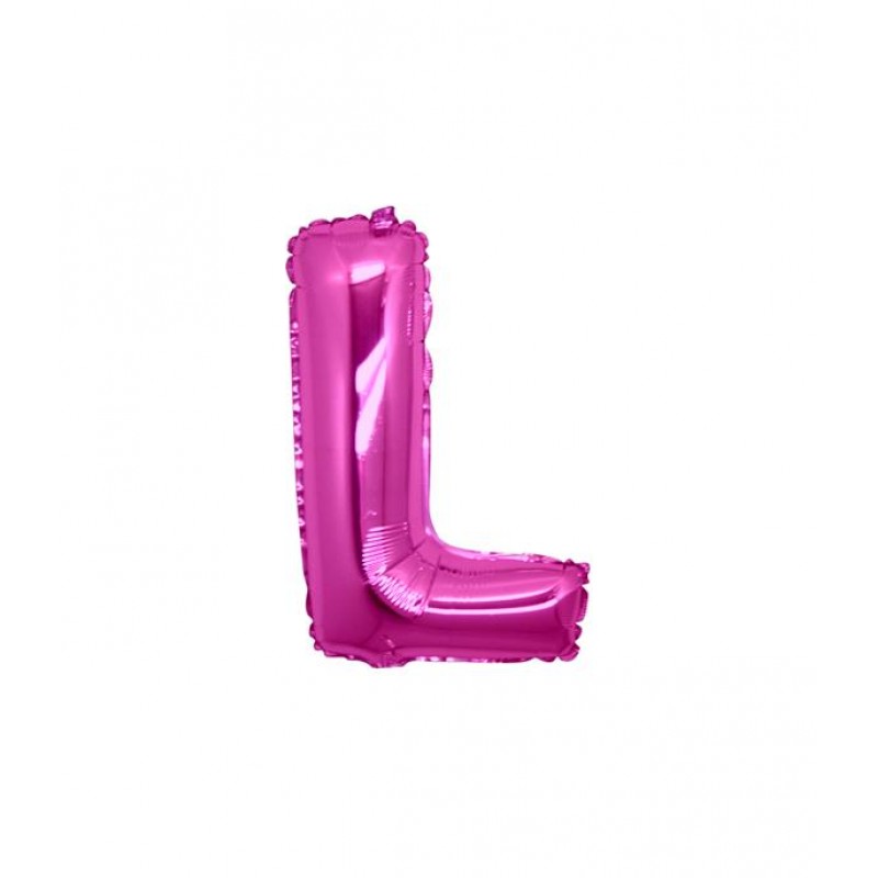 7" Lettera L Fucsia