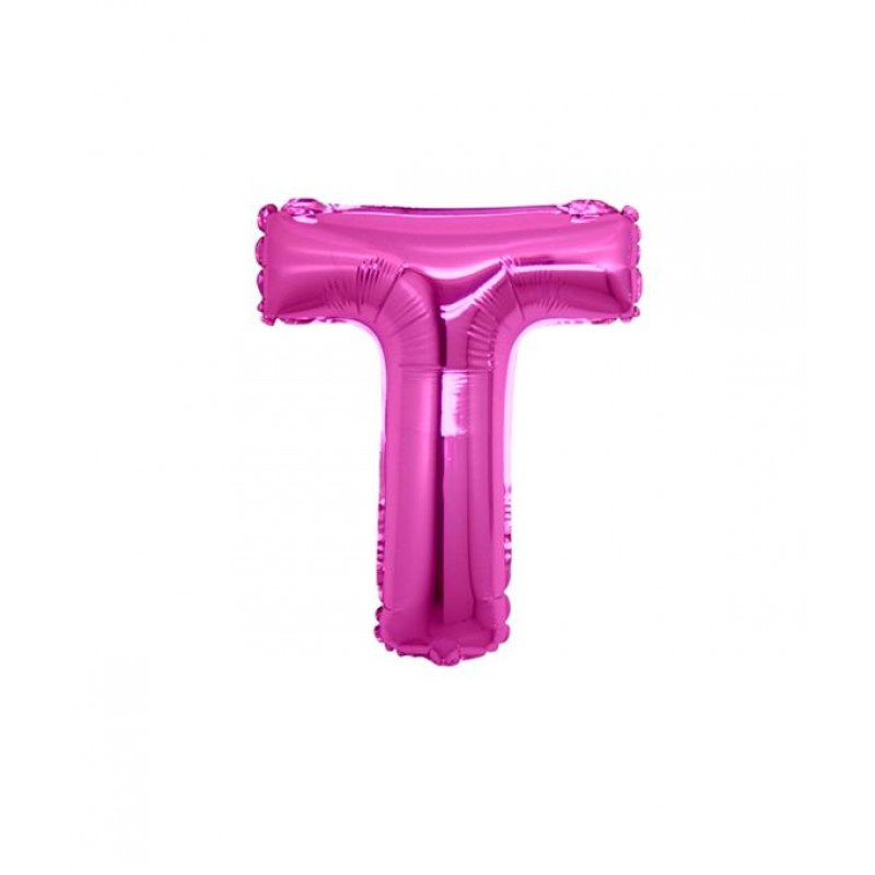 7" Lettera T Fucsia