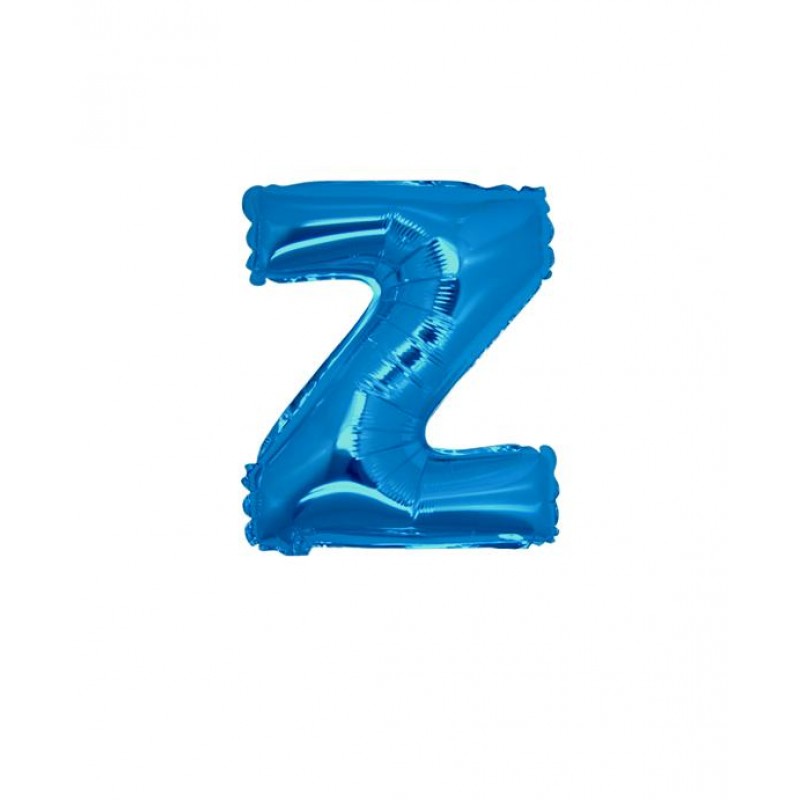 7" Lettera Z Blu