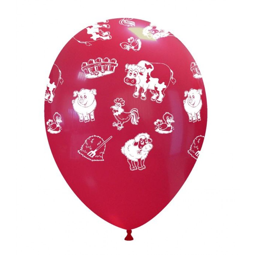 Palloncini Decorati 12" Animali - Fattoria (globo)