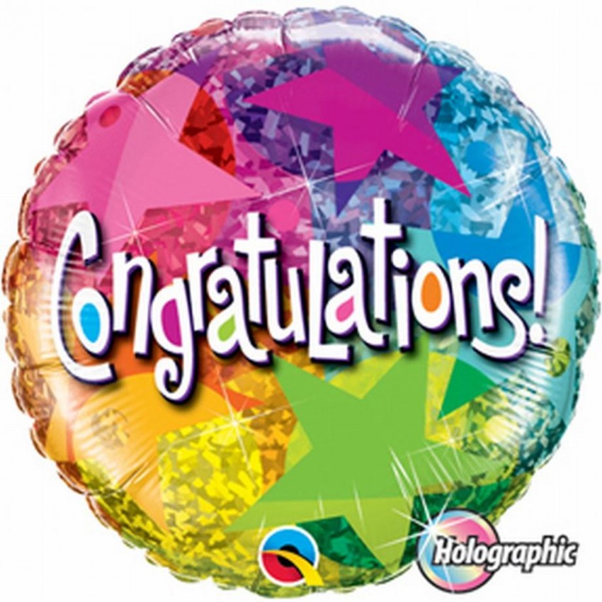 Palloncini Mylar Congratulations (18”)