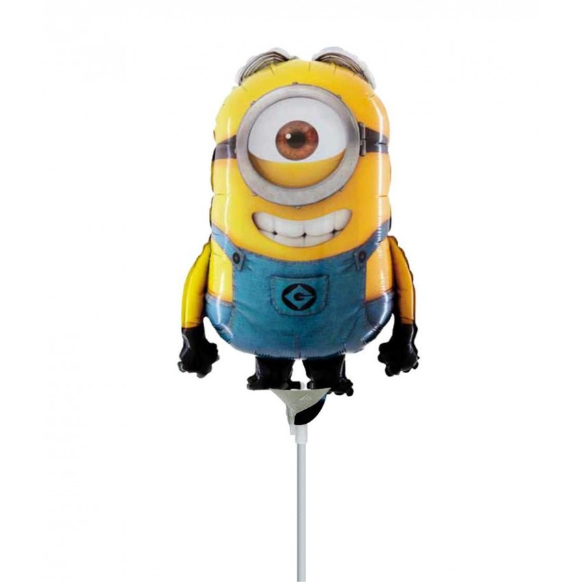 Palloncini Mylar Minion Stuart MiniShape(14”)
