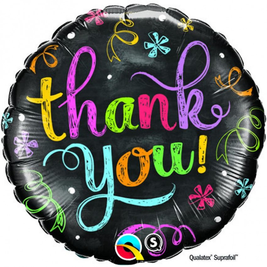 Palloncini Mylar Thank You (18”)