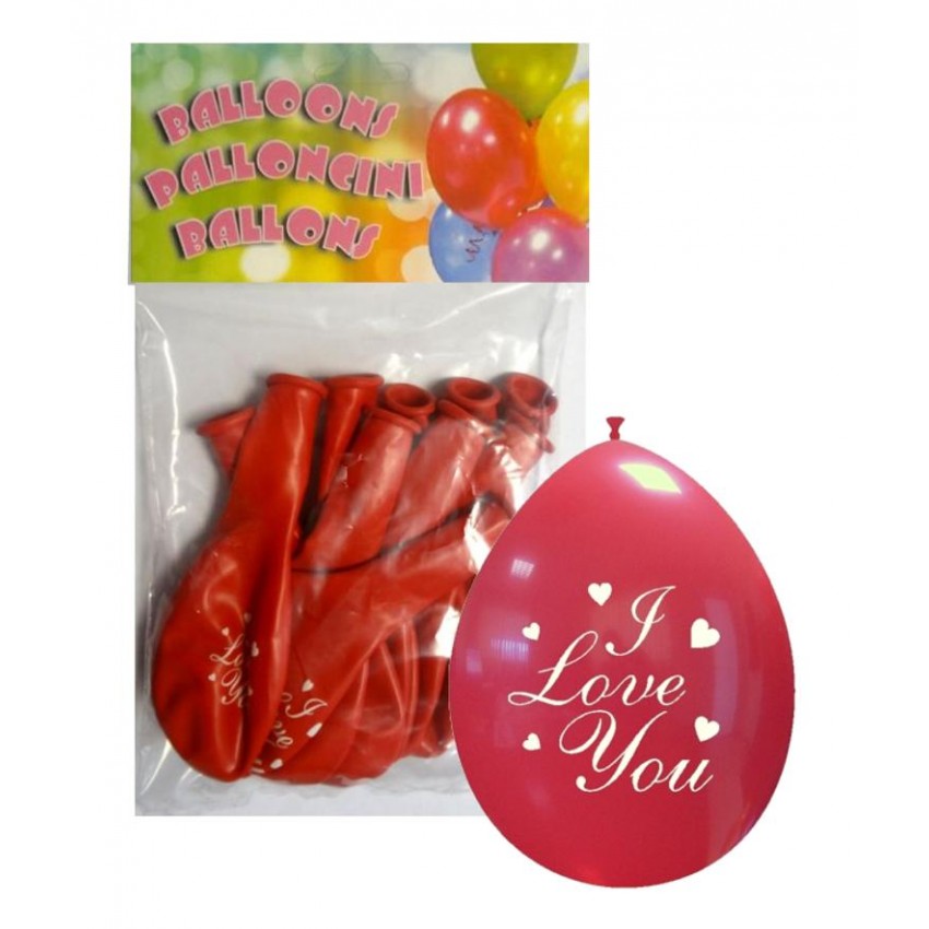 Palloncini 10" Confezionati " I Love You "