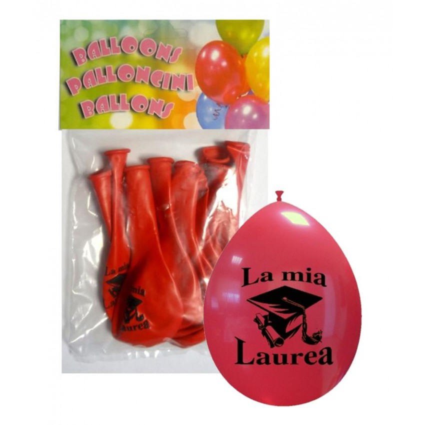 Palloncini 10" Confezionati " Laurea "