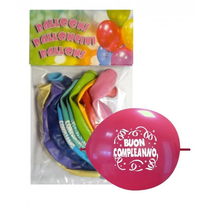 Palloncini LINK Confezionati " Buon Compleanno "