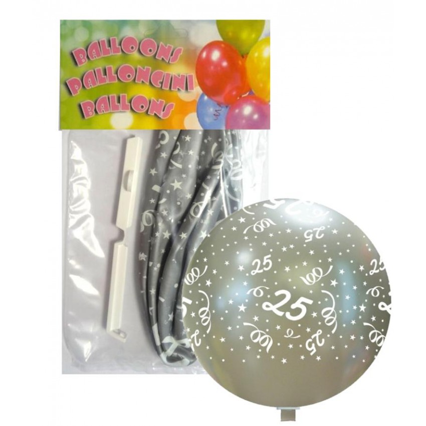Palloncini PT/220 Confezionati " 25° Anniversario"
