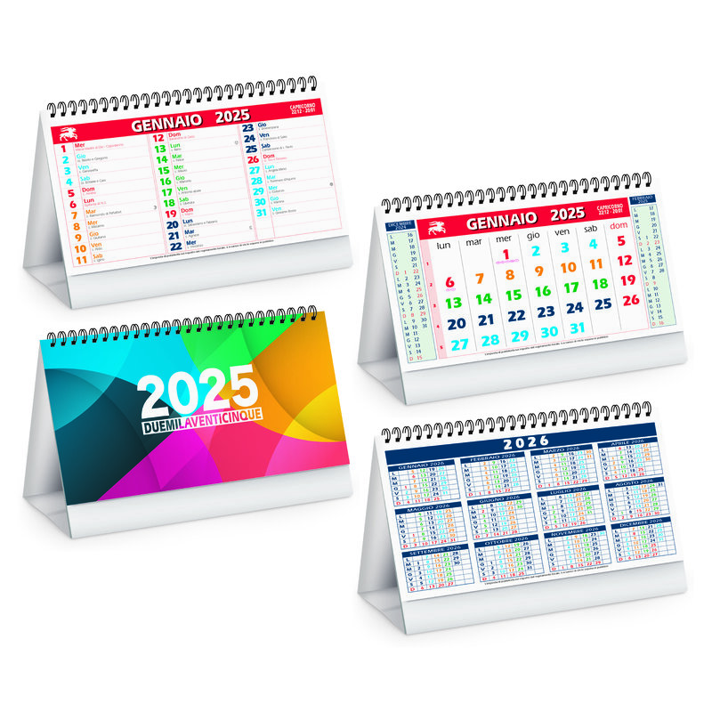 Calendario da tavolo classico multicolor pa705