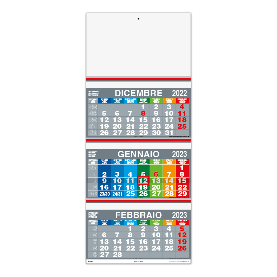 Calendario trittico SYF51