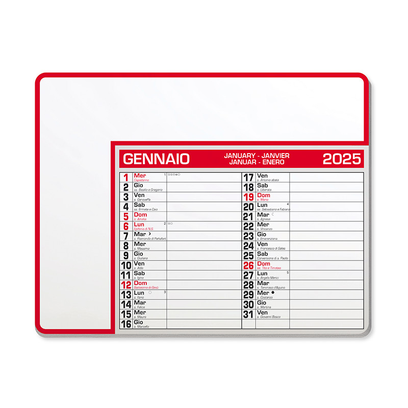 Calendari Pad Edge Pa782